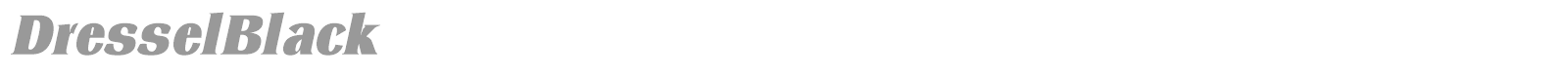 DresselBlack font preview